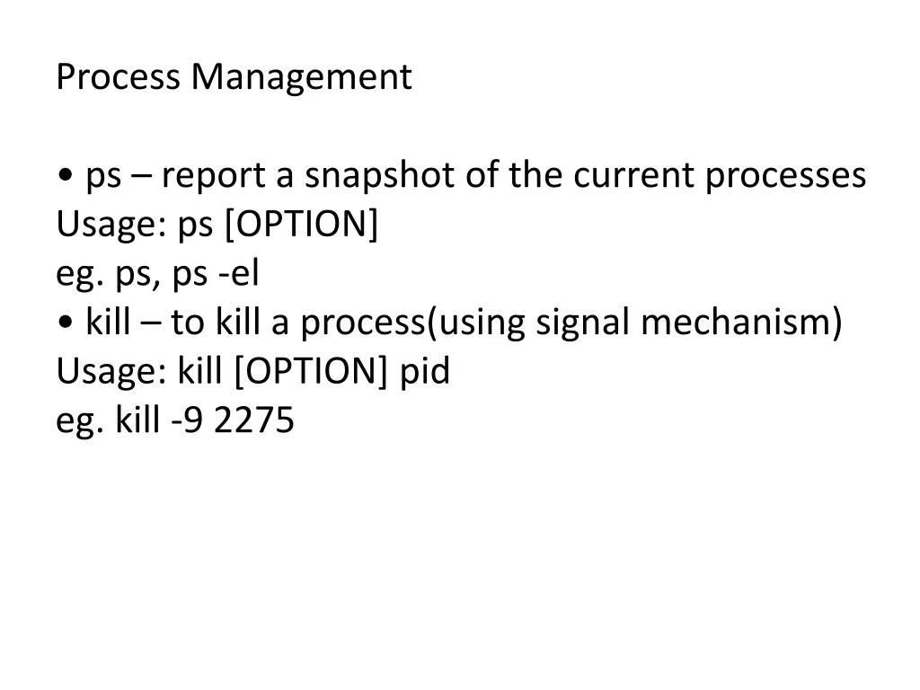 process management