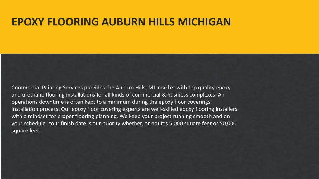 epoxy flooring auburn hills michigan 1