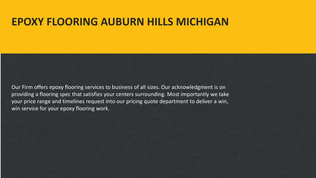 epoxy flooring auburn hills michigan 2