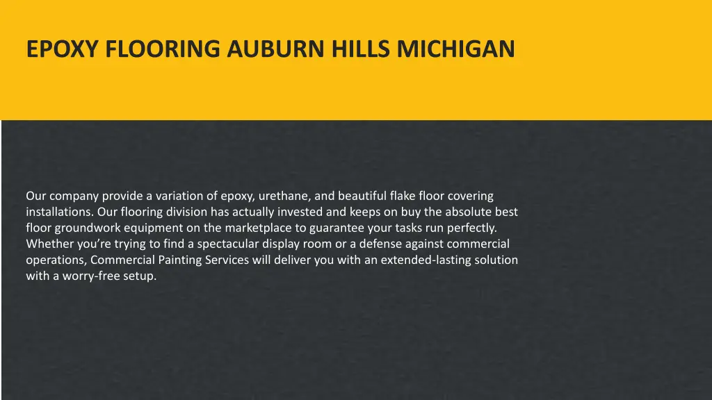 epoxy flooring auburn hills michigan 3