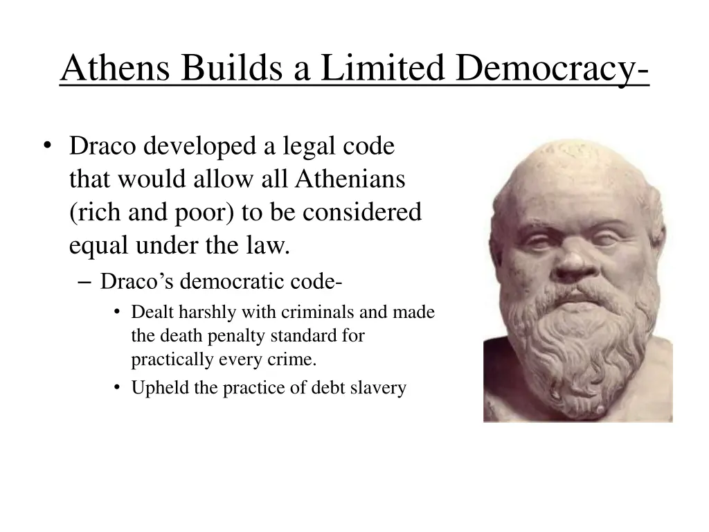 athens builds a limited democracy 1