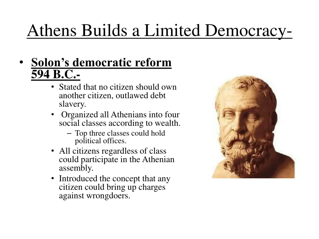 athens builds a limited democracy 2