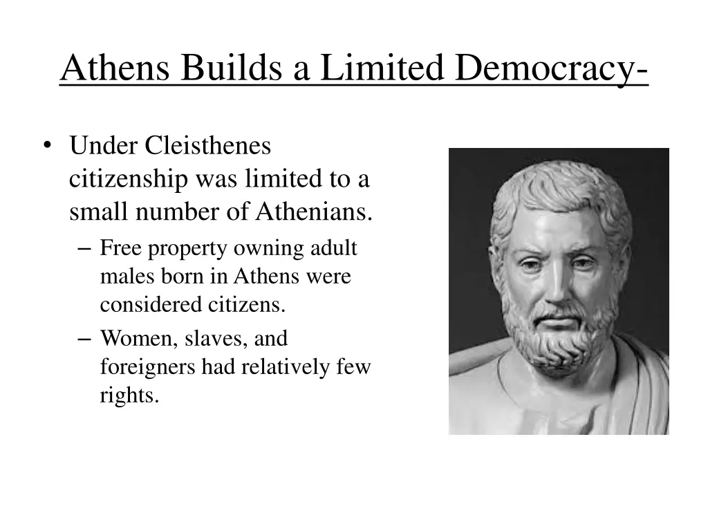 athens builds a limited democracy 3