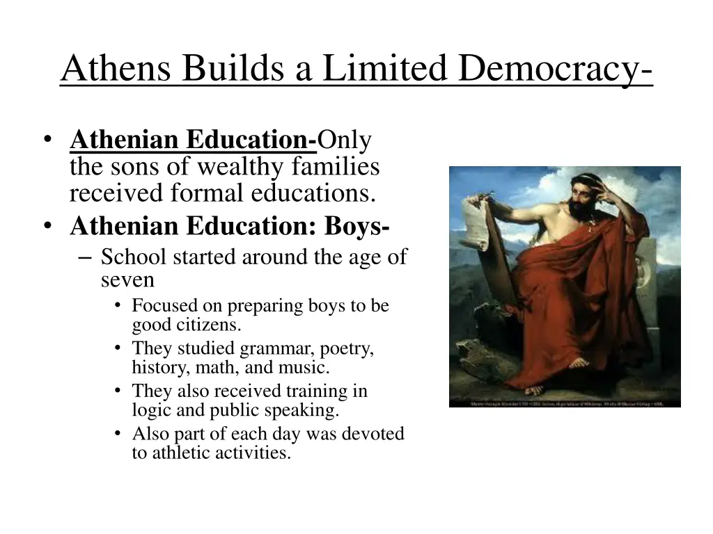 athens builds a limited democracy 4
