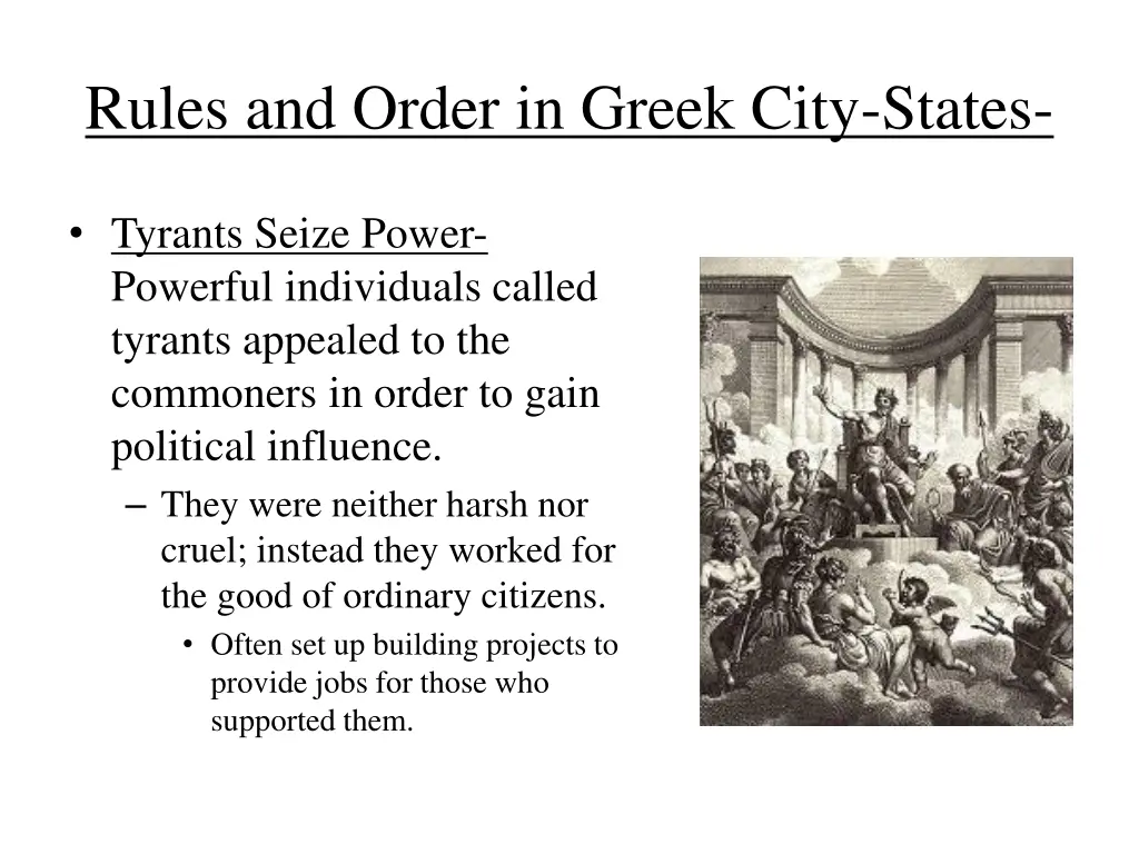 rules and order in greek city states 2