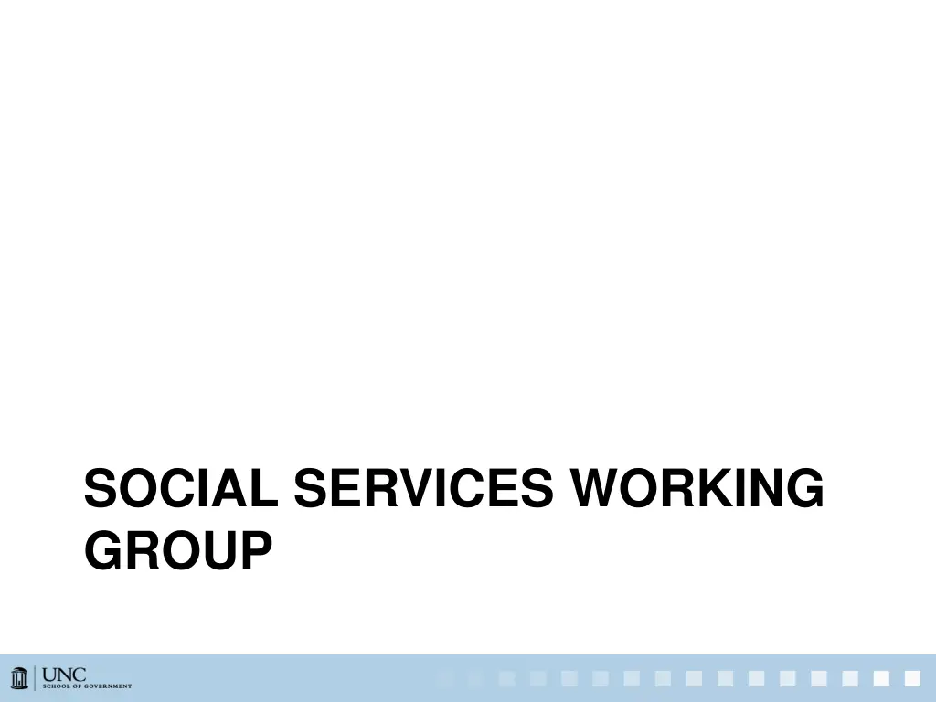 social services working group