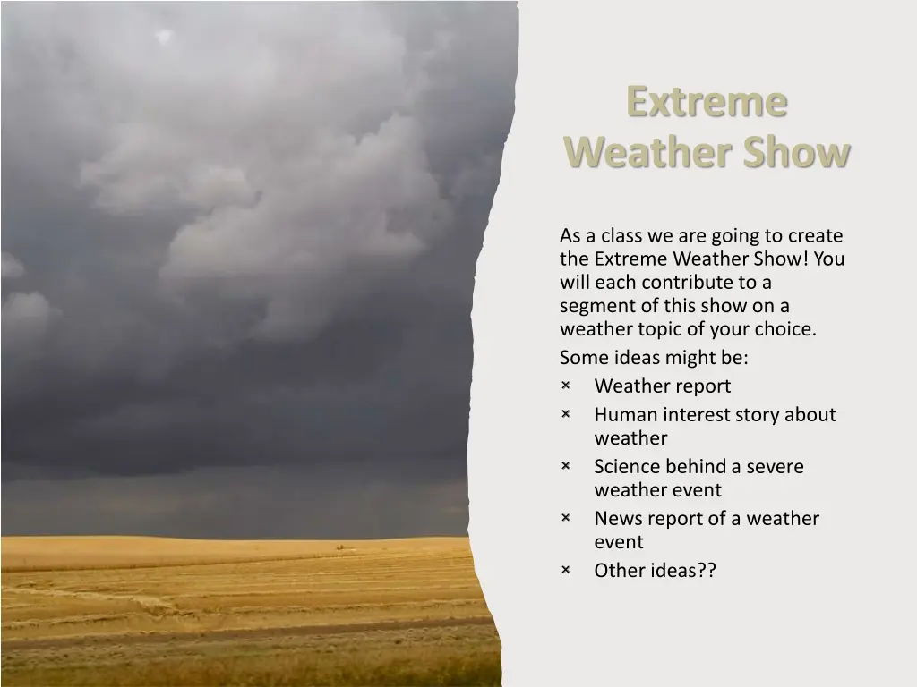 extreme weather show