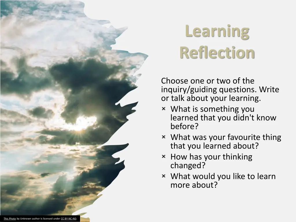 learning reflection