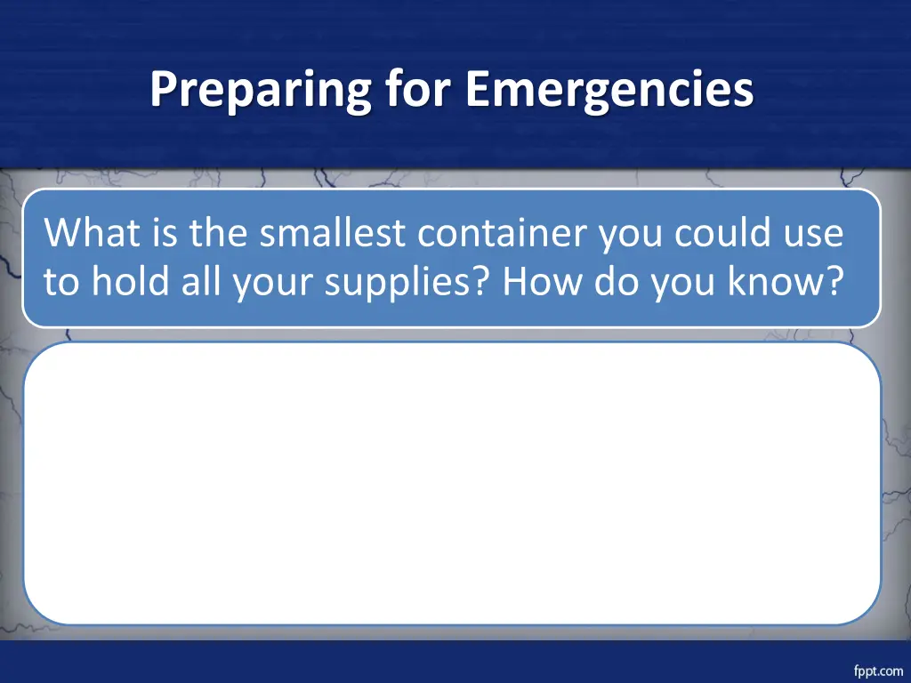 preparing for emergencies 3