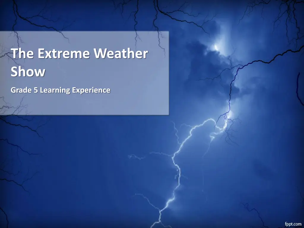 the extreme weather show