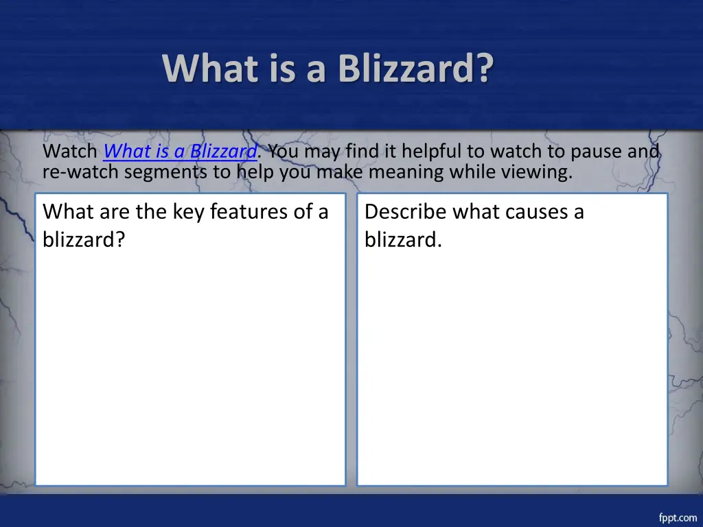 what is a blizzard
