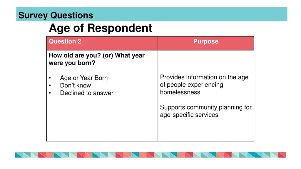 survey questions 1