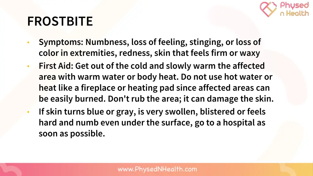 frostbite