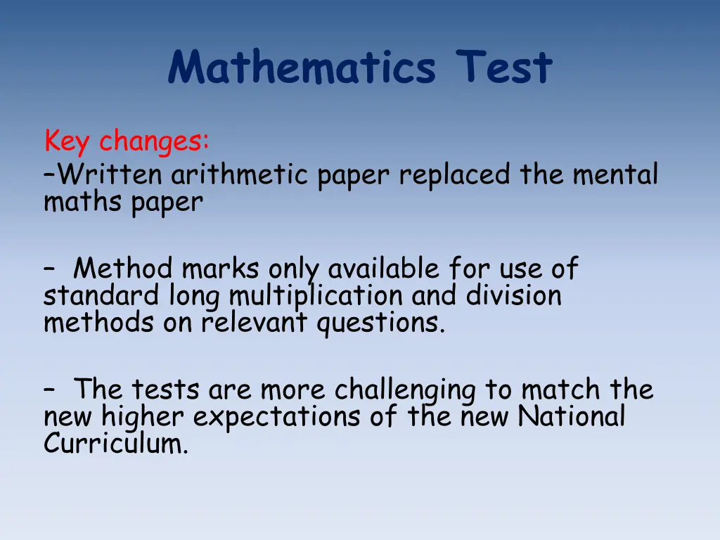 mathematics test 2