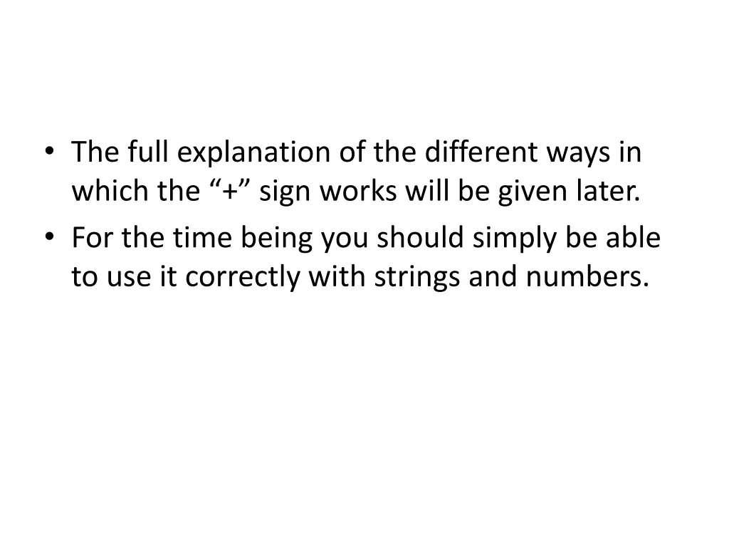 the full explanation of the different ways
