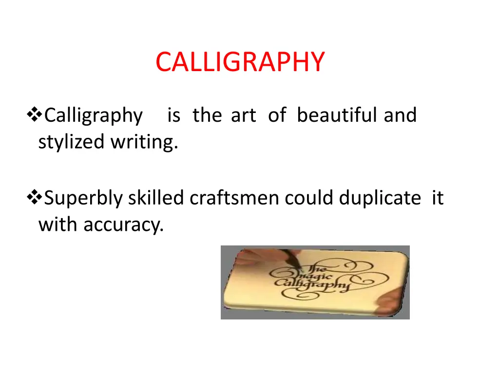calligraphy