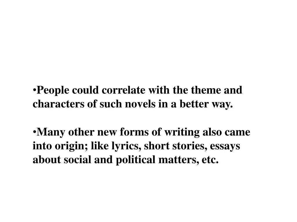 people could correlate with the theme
