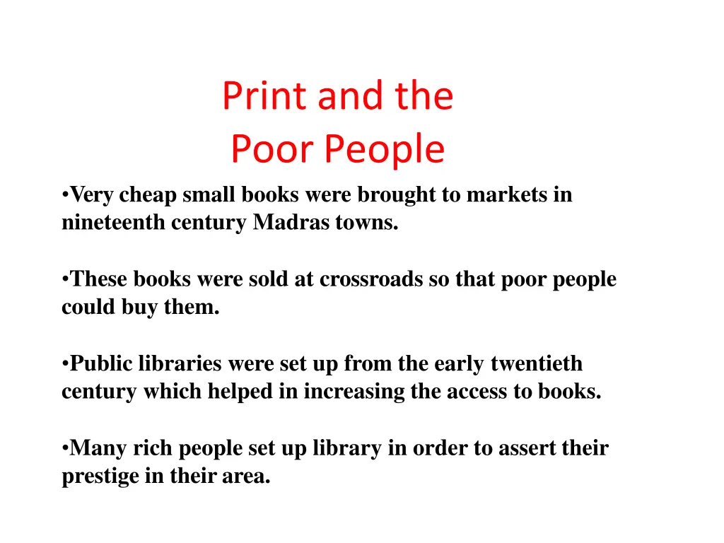 print and the poorpeople