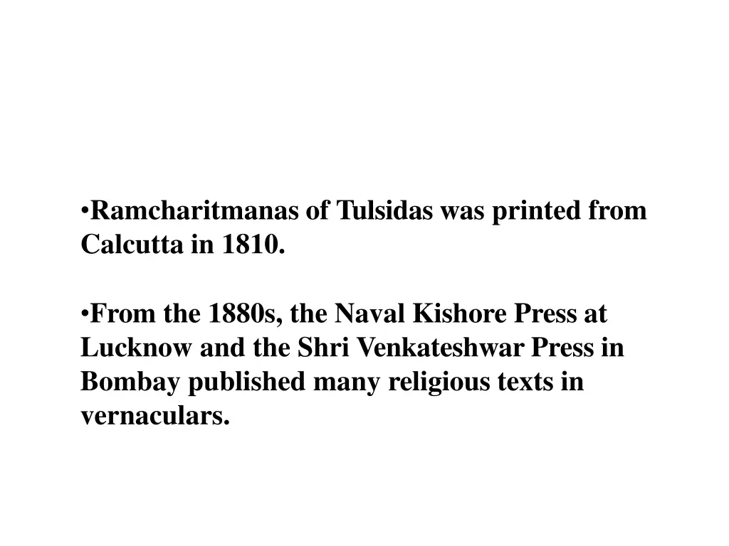 ramcharitmanas of tulsidas was printed from