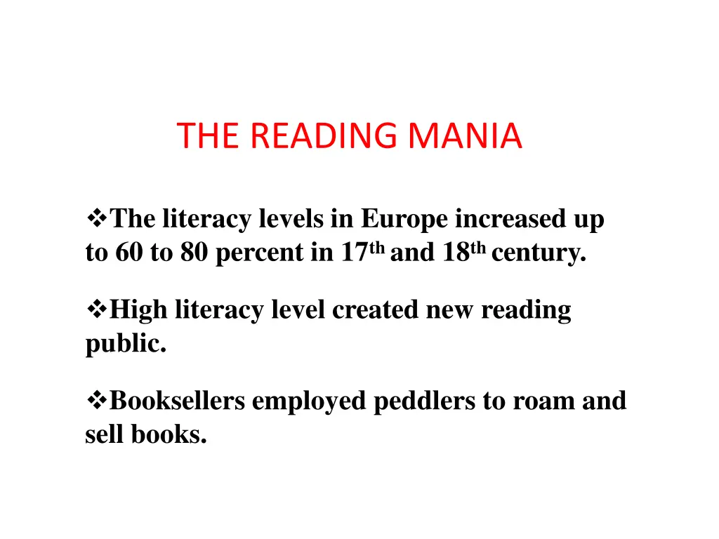 the reading mania