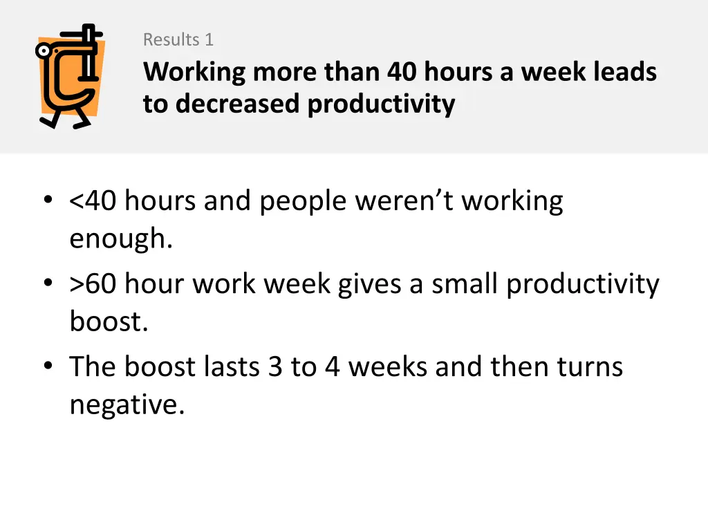 results 1 working more than 40 hours a week leads