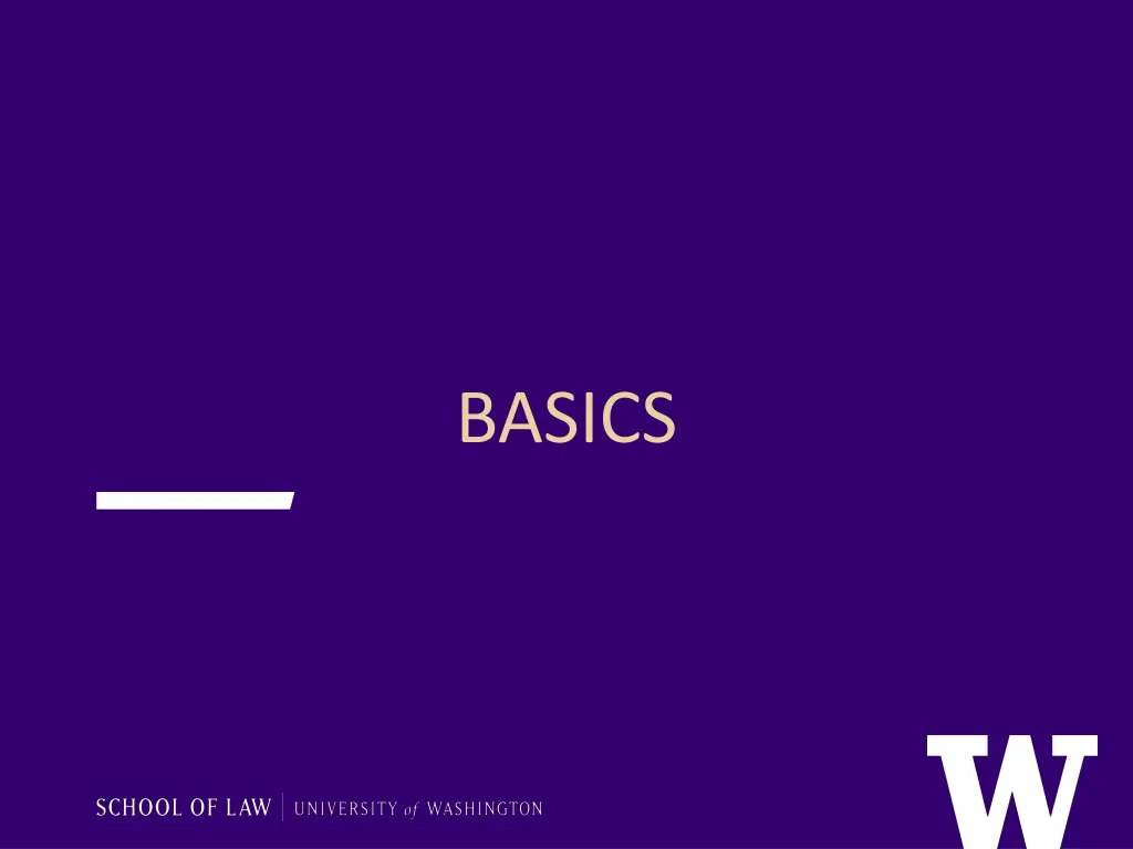 basics