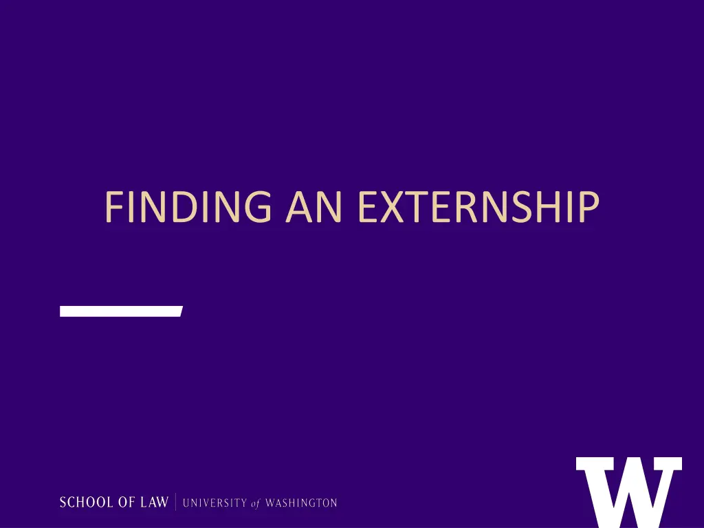 finding an externship