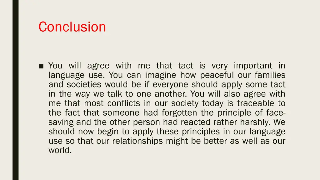 conclusion
