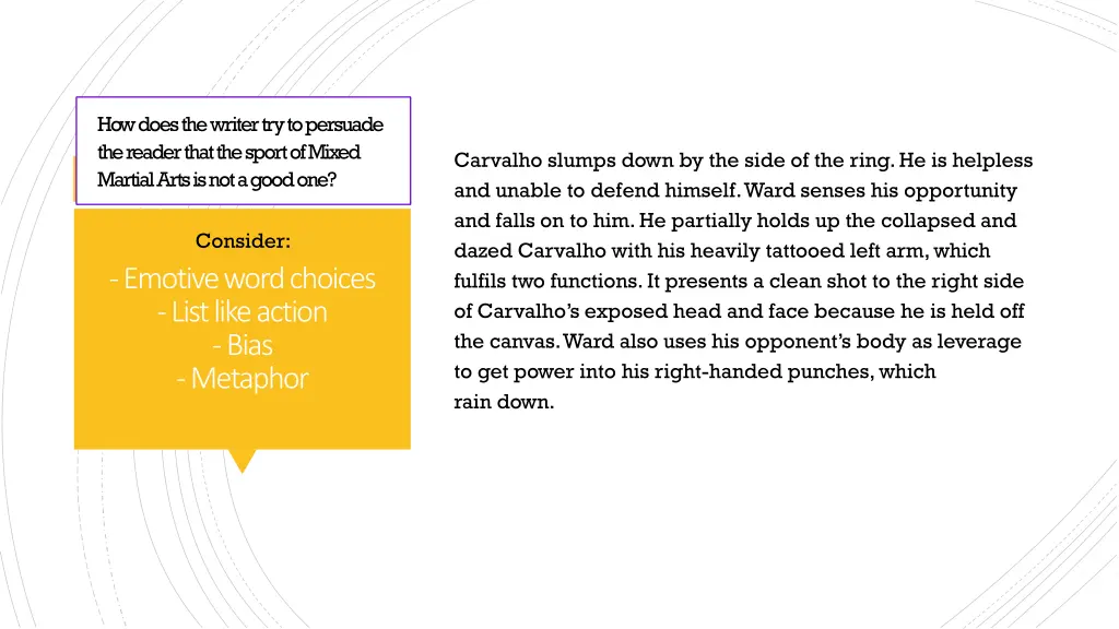 how does the writer try to persuade the reader 6