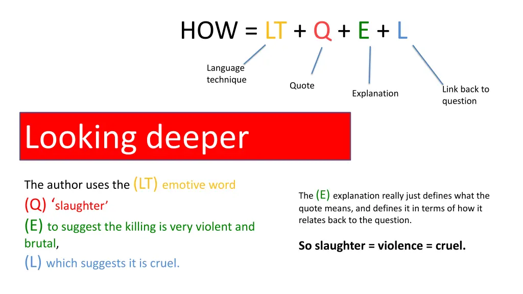 how lt q e l