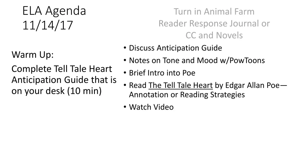 ela agenda 11 14 17