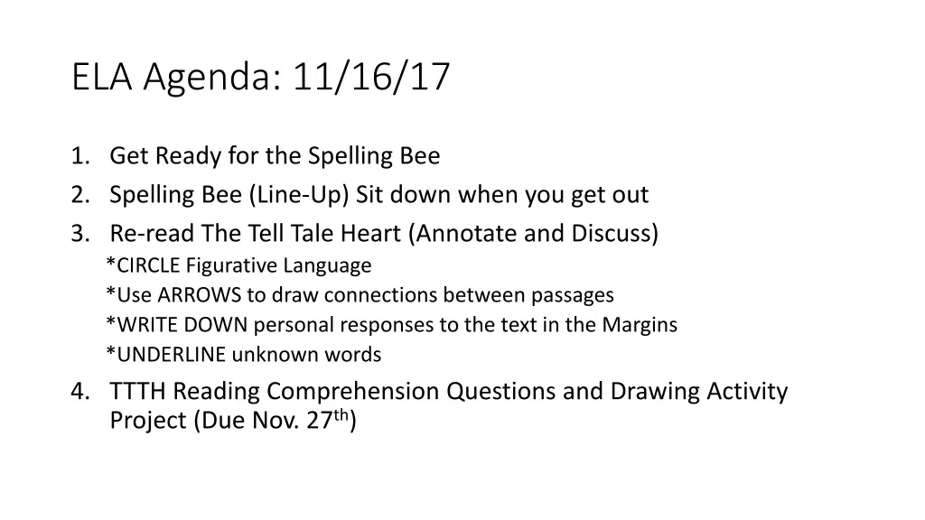 ela agenda 11 16 17