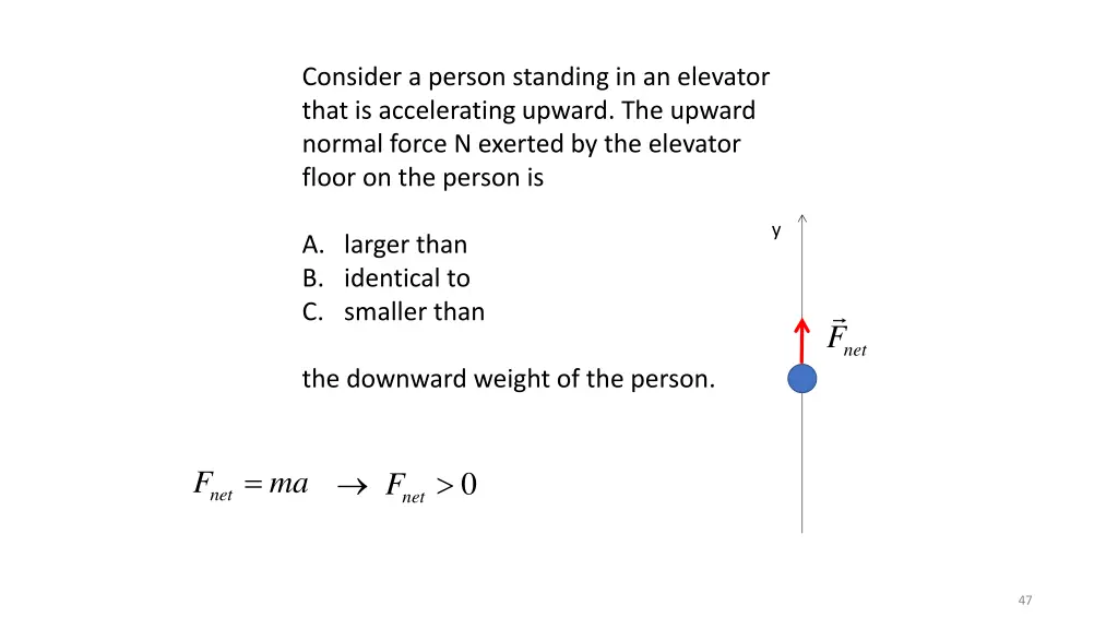 consider a person standing in an elevator that 3
