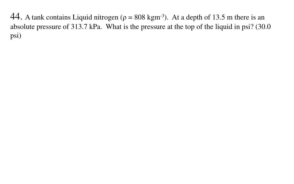 44 a tank contains liquid nitrogen