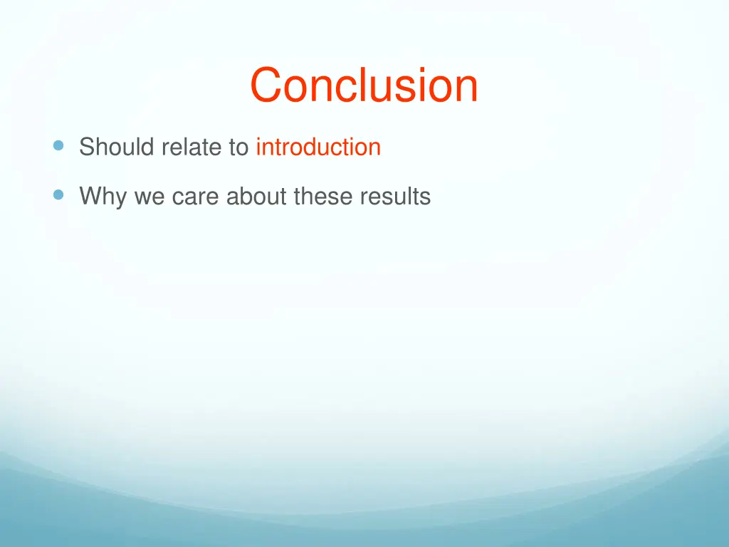 conclusion