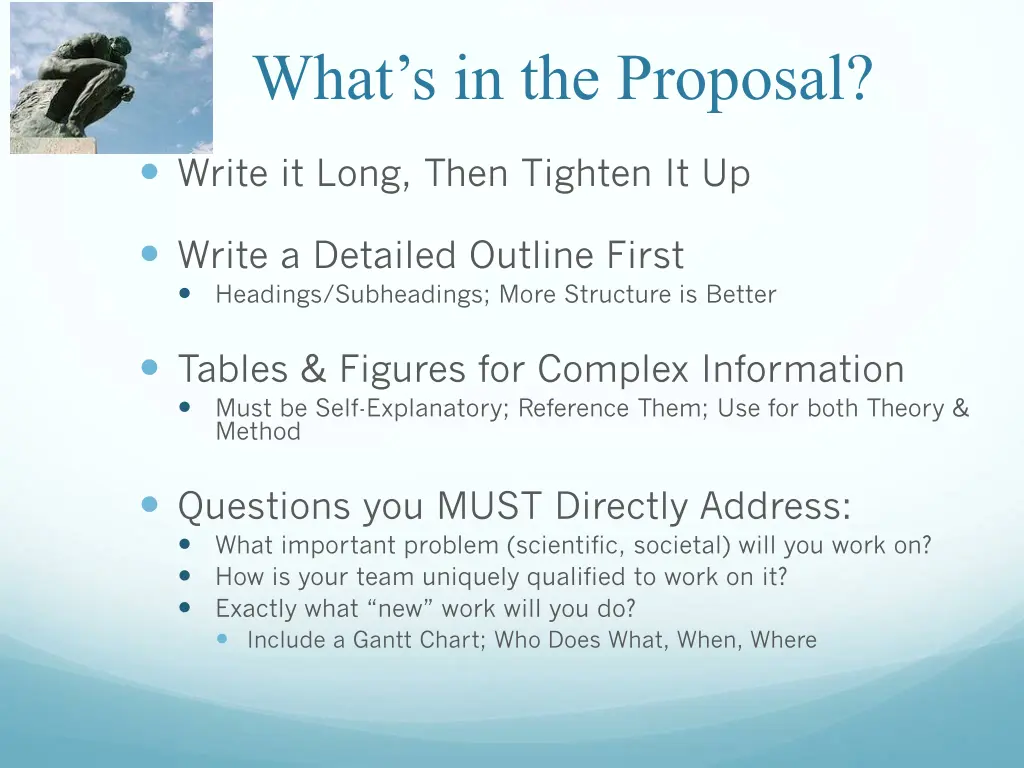 what s in the proposal