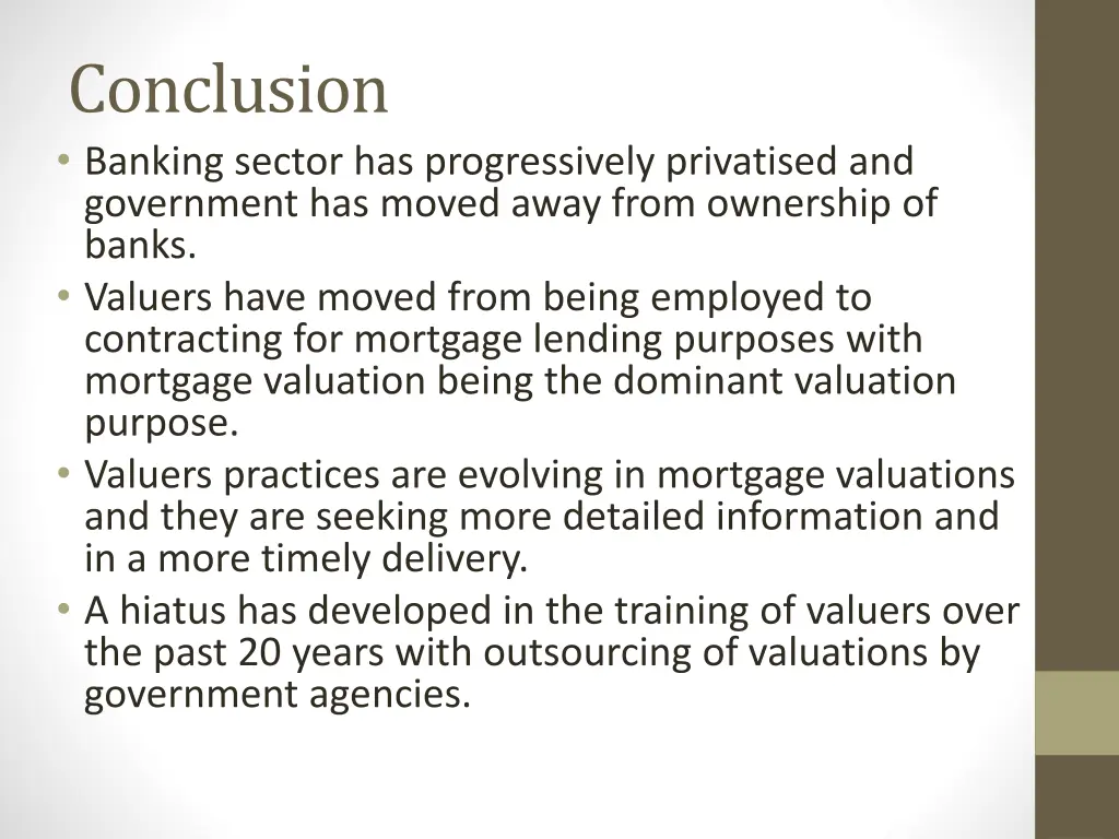 conclusion banking sector has progressively