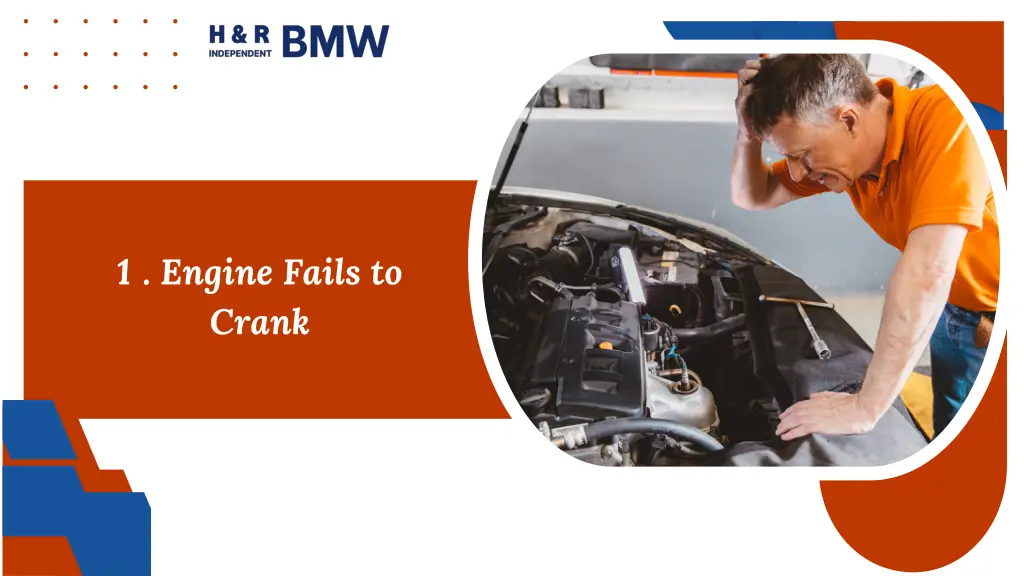 1 engine fails to crank