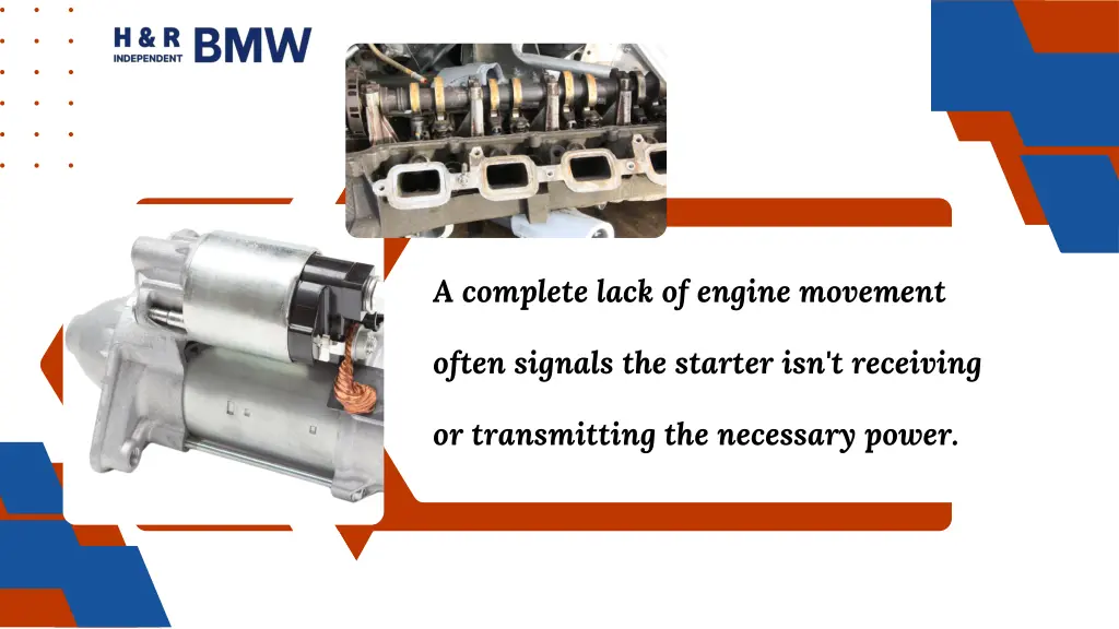 a complete lack of engine movement