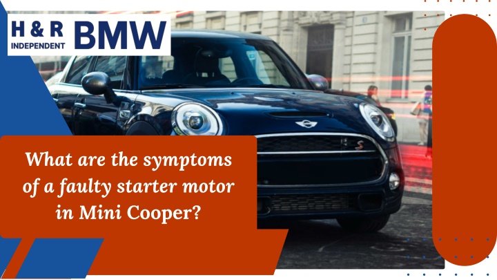 what are the symptoms of a faulty starter motor