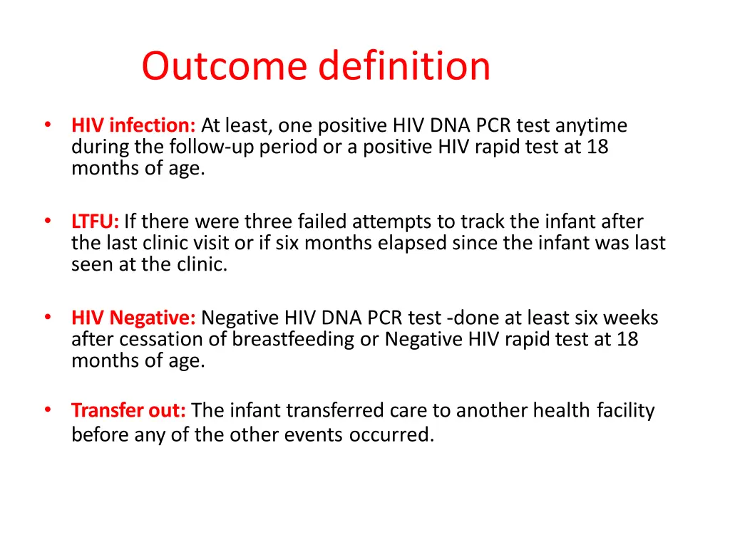 outcomedefinition