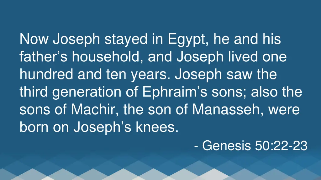 now joseph stayed in egypt he and his father