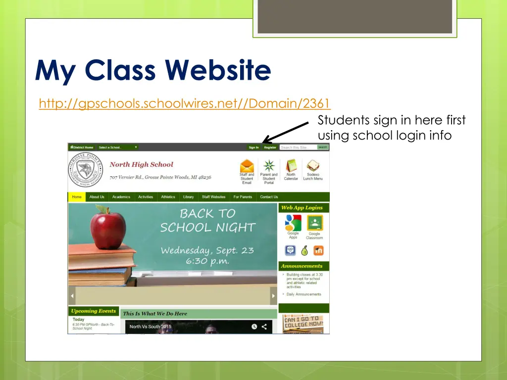 my class website