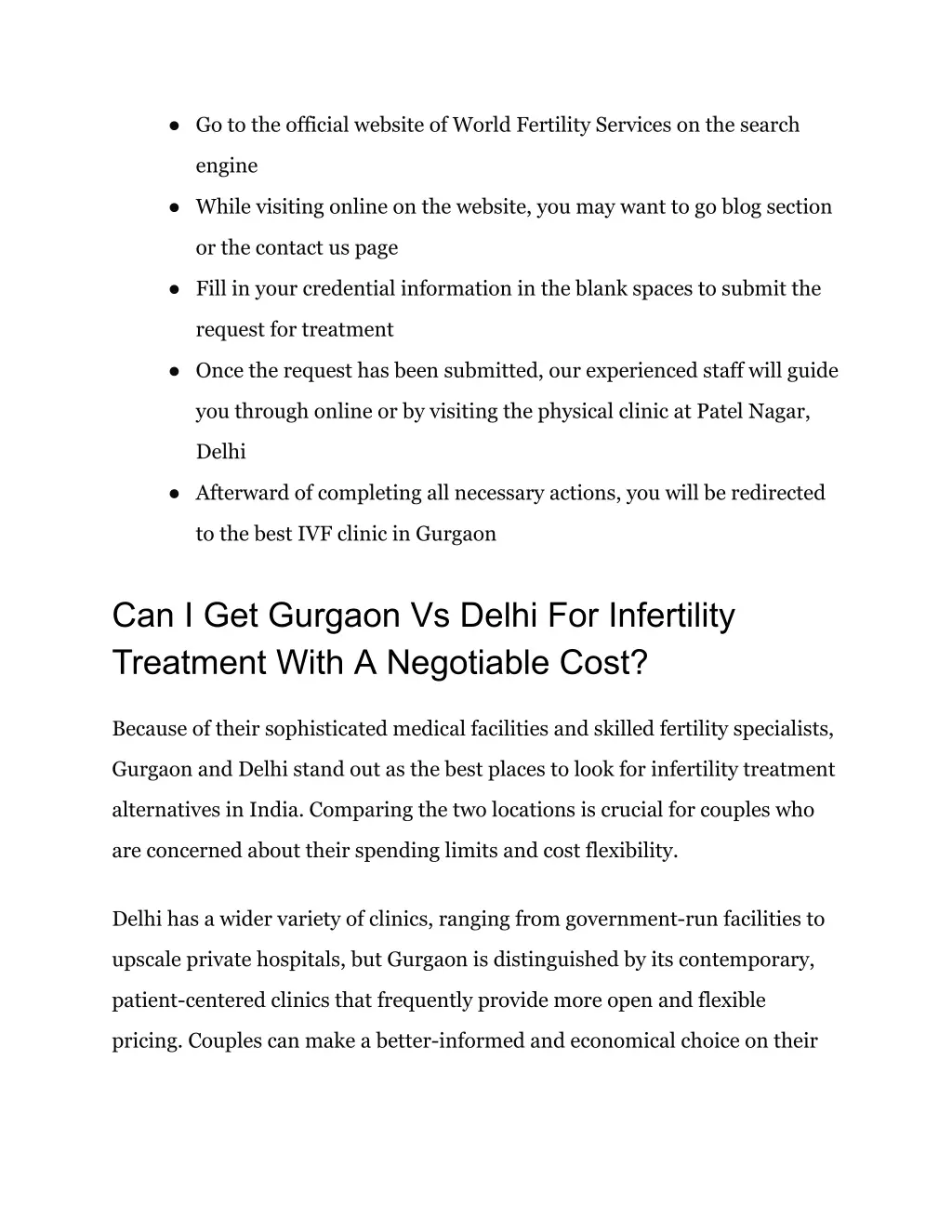 go to the official website of world fertility