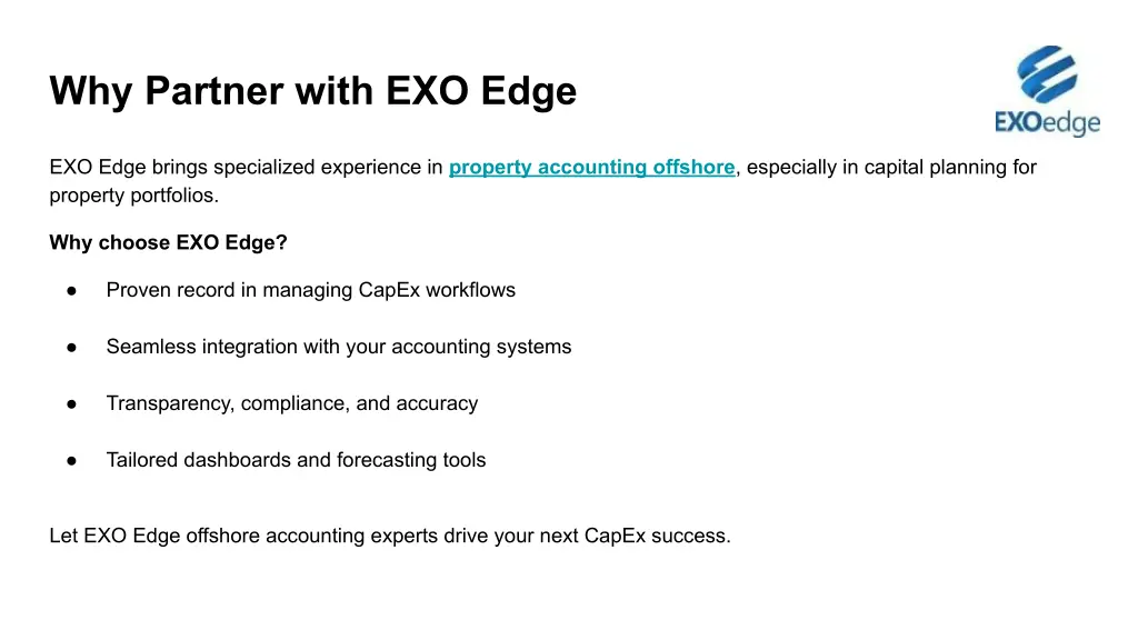 why partner with exo edge