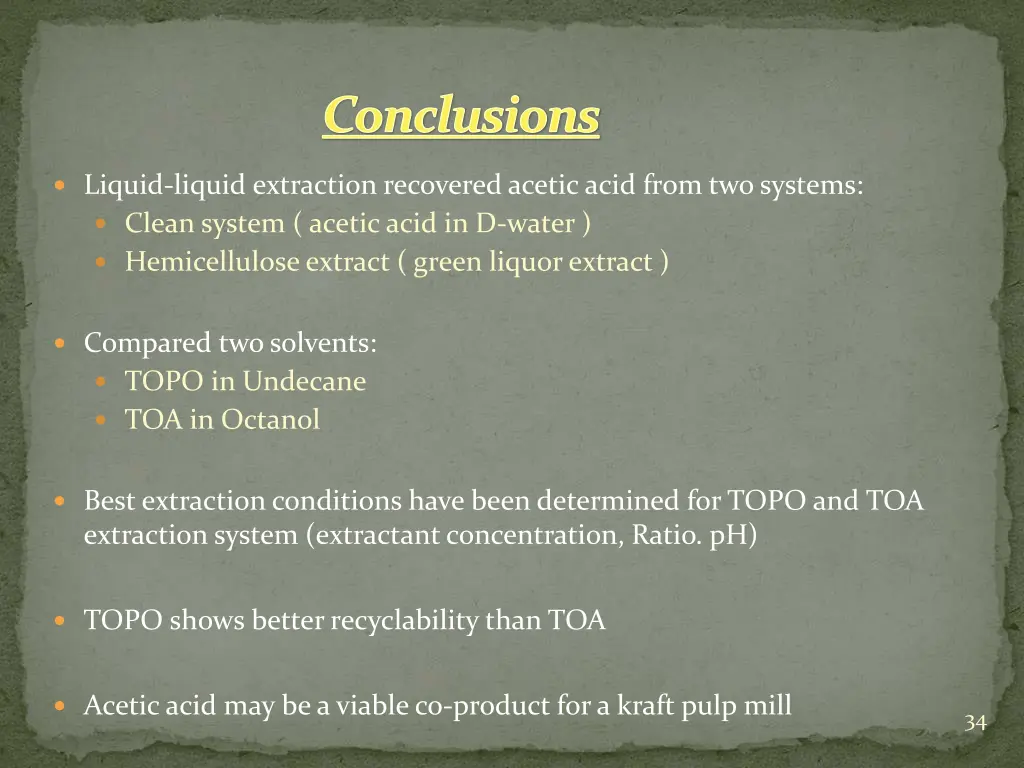 conclusions