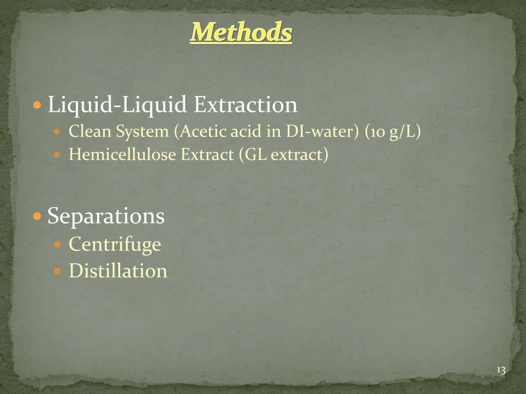 methods