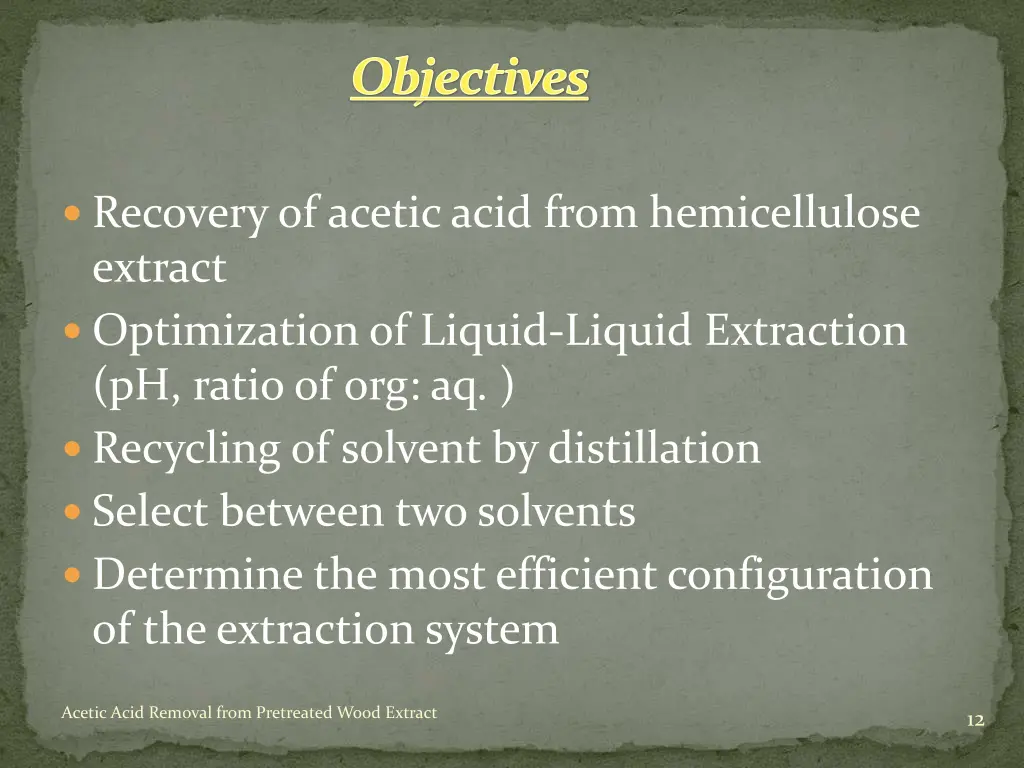 objectives