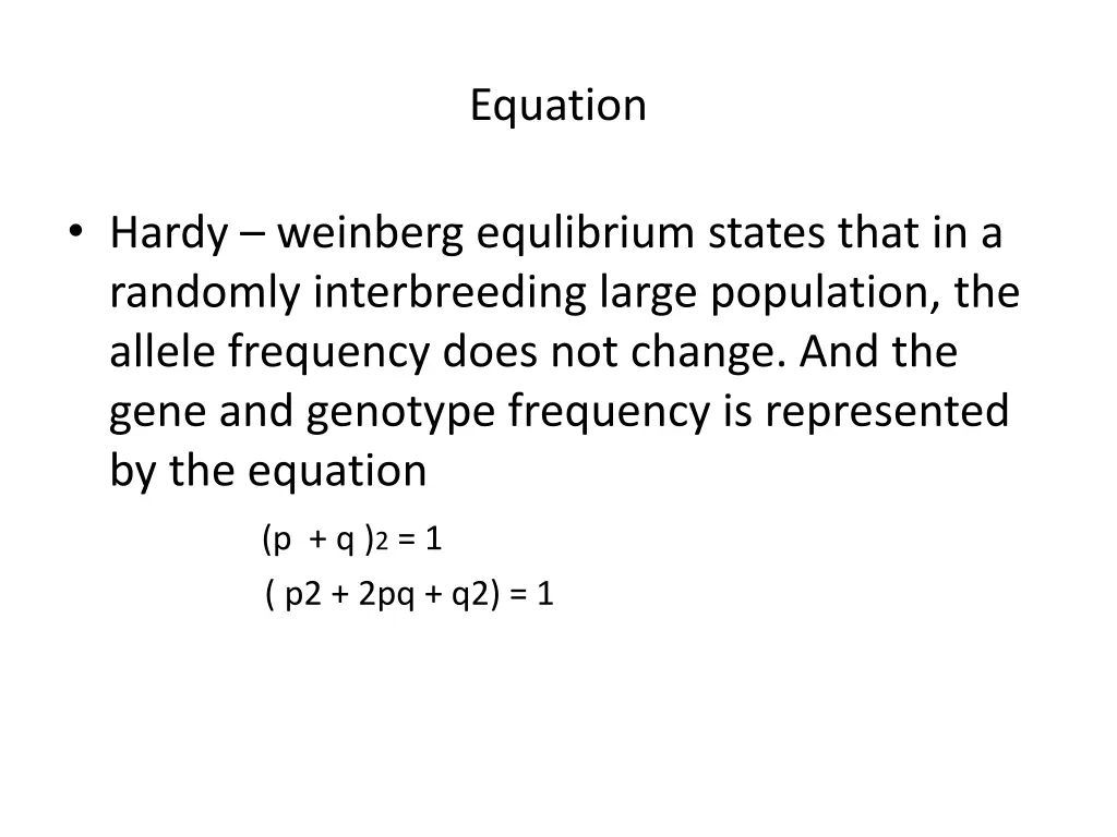 equation