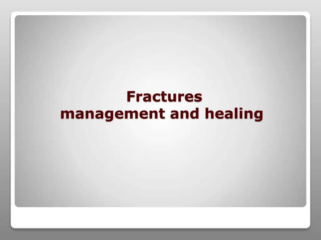 fractures 1